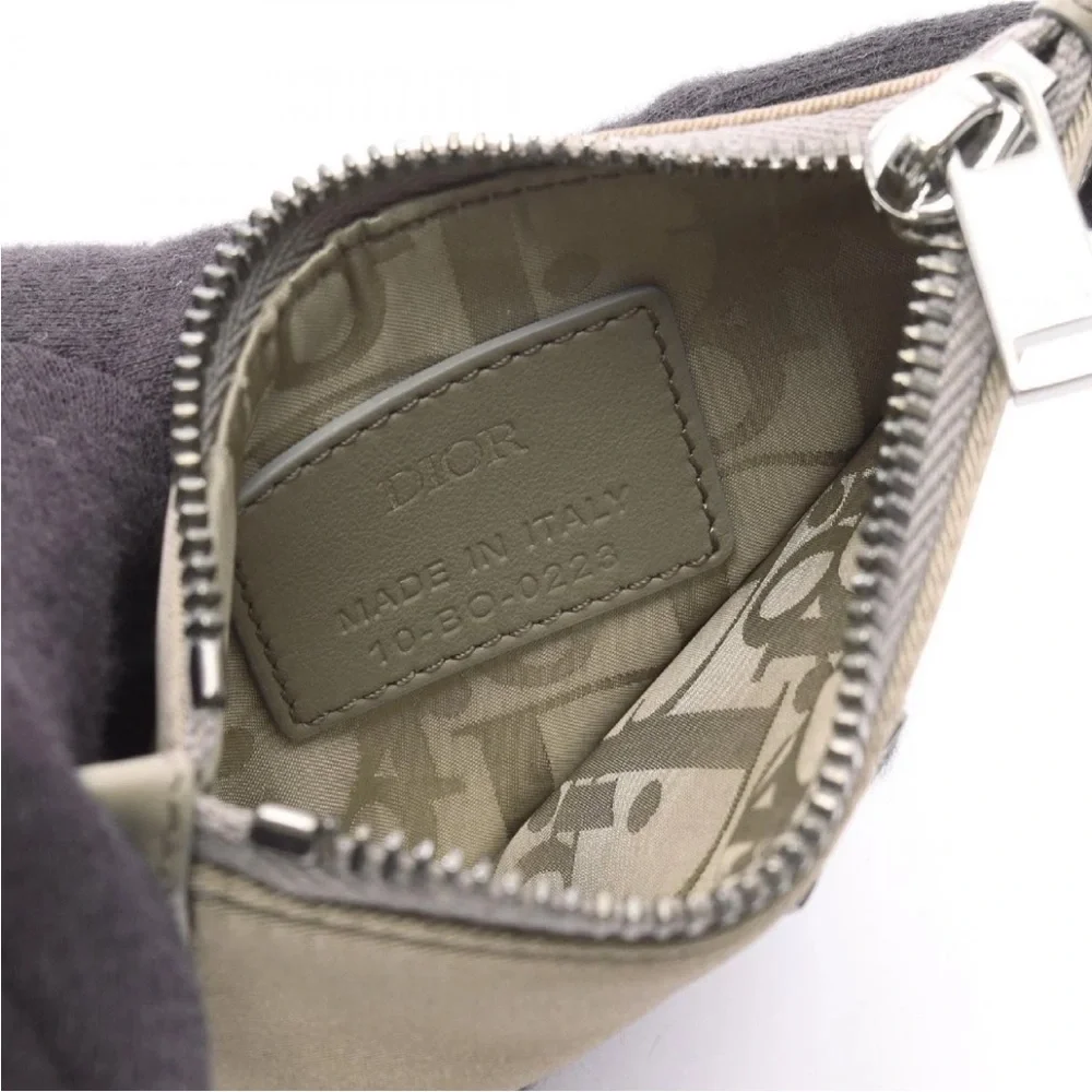 Dior Taupe Key and Coin Purse